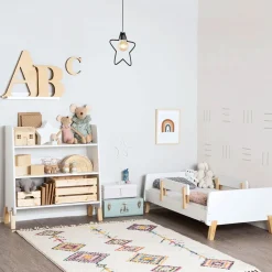 Muse Toddler Bed - White/Natural