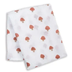 Mushroom-cotton Muslin Swaddl