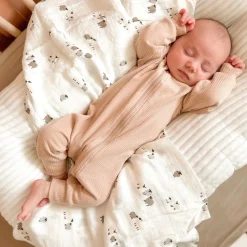 Muslin Blanket Bamboo Sheep - Special Edition Laura Lémerveil