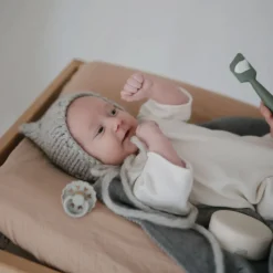 Muslin Changing Pad Cover - Taupe