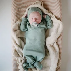 Muslin Changing Pad Cover - Natural Stripe