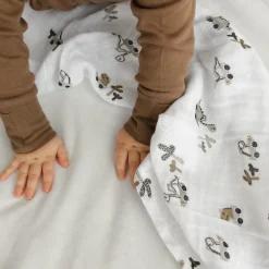 Muslin Dinos Blanket