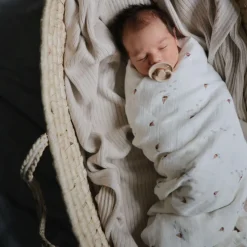 Muslin Swaddle Blanket - Boats