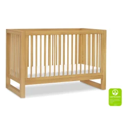 Nantucket 3-in-1 Convertible Crib with Toddler Bed Conversion Kit - Honey