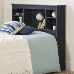 Navali Twin Bookcase Headboard - Blueberry