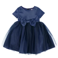 Navy Dalia Dress 12-24m
