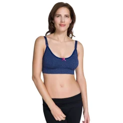 Navy Dot Seamless Nursing Bra