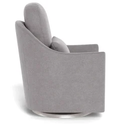 Nessa Rocking and Swivel Glider - Pebble / Steel
