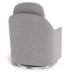 Nessa Rocking and Swivel Glider - Pebble / Steel