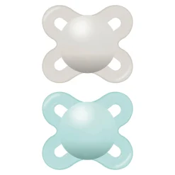 Newborn Anatomical Pacifer Matte (2) - Aqua