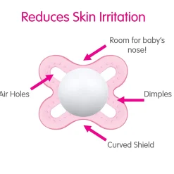 Newborn Anatomical Pacifier Matte (2) - Blue