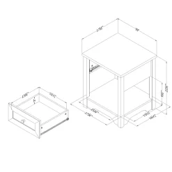 Nightstand - Hazen White Pine