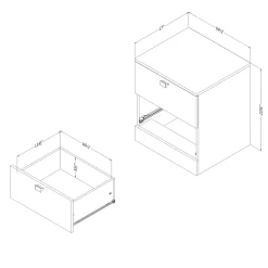 Nightstand Spark - White