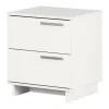 Nightstand with 2 Drawers - Cavalleri Pure White