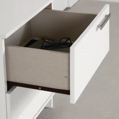 Nightstand with 2 Drawers - Cavalleri Pure White