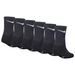 Nike Crew Socks (6) Sizes 10e-3j