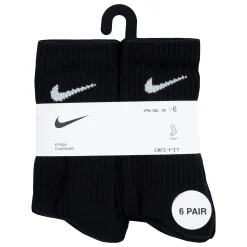 Nike Crew Socks (6) Sizes 10e-3j