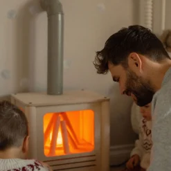 Nordik Fireplace - Naturel/Pink