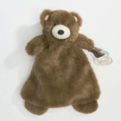 Nunu Faux Fur With Pacifier Tab Attachment 12" - Bear