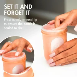 Nursh Silicone Bottle 8oz (3) - Metallic Colors