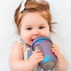 Nursh Silicone Bottle 8oz (3) - Metallic Colors