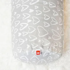 Nursing Pillow - Grey Hearts