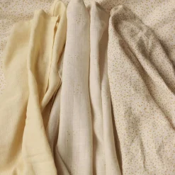 Organic Baby Muslin Blanket Set of 3 - Wild Chamomile