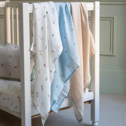 Organic Baby Muslin Blanket (3) - Farm