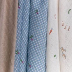 Organic Baby Muslin Blanket (3) - Farm