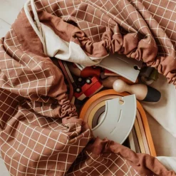 Organic Grid Brown Storage Bag