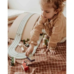 Organic Grid Brown Storage Bag