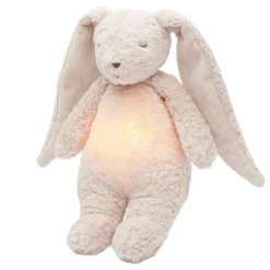 Organic Humming Friend With Night Lamp 2.0 Moonie- Rose Bunny