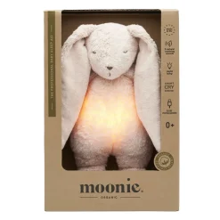 Organic Humming Friend With Night Lamp 2.0 Moonie- Rose Bunny