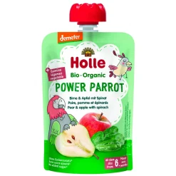 Organic Pouch - Power Parrot - Pear with Apple & Spinach (from 6 months)