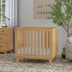 Otto 3-in-1 Convertible Mini Crib with 4
