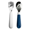 OXO Tot On-the Go Fork and Spoon Set - Navy
