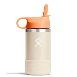12oz Kids Wide Straw Bottle - Beige/Peach