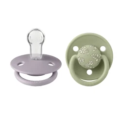 Pacifier Bibs (2) De Lux 0-36m - Liberty/Sage