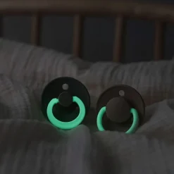 Pacifier Bibs (2) 0-6m - Glow Sage (Size 1)