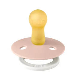 Pacifier Bibs (2) 0-6m - Blush / Vanilla (Size 1)