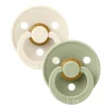 Pacifier Bibs (2) 18-36m - Ivory / Sage (Size 3)