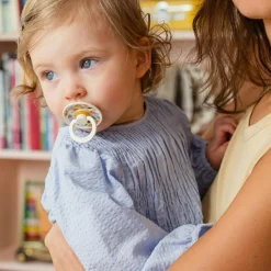 Pacifier Bibs (2) 0-6m - Strawberry (Size 1) (Clement Exclusive)