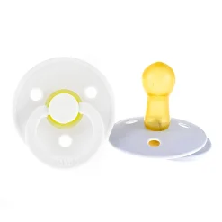 Pacifier Bibs (2) 6-18m- Blue / White (Size 2)