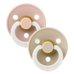 Pacifier Bibs 18-36m (2) - Blush / Vanilla (Size 3)