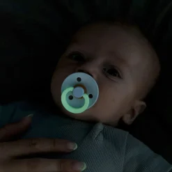 Pacifier Bibs 6-18m (2) - Glow in the Dark Blush/Woodchuck (Size 2)