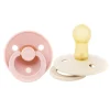 Pacifier Bibs 0-6m (2) - Ivory / Pink (Size 1)