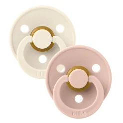 Pacifier Bibs 18-36m (2) - Ivory / Blush (Size 3)