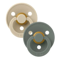 Pacifier Bibs 6-18m (2) - Vanilla/Pine (Size 2)