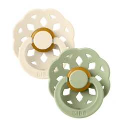 Pacifier Boheme (2) 0-6m - Ivory / Sage (Size 1)
