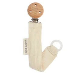 Pacifier Clip - Corduroy / cream